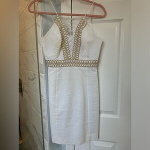 Lilly Pulitzer - white and gold dress